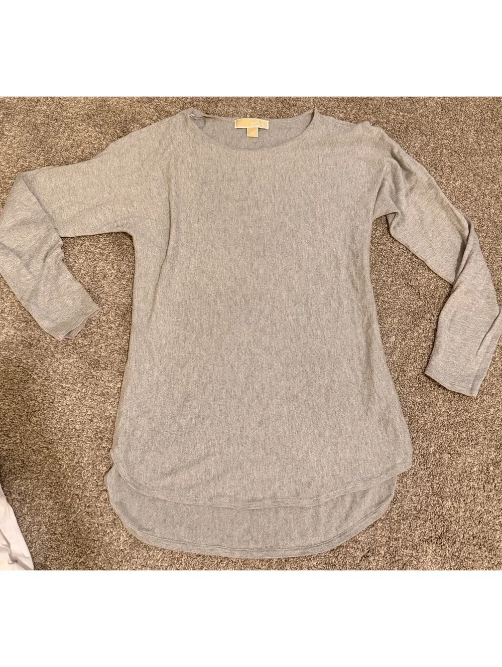 Michaels by Michael Kors Gray High-Low Tunic Sweater Size Larger
